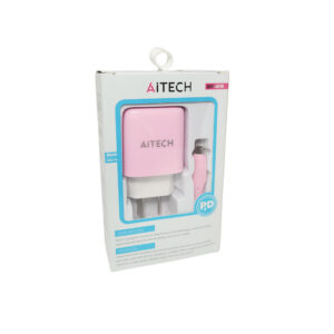 Cargador De Pared Aitech Turbo Micro USB Rosa
