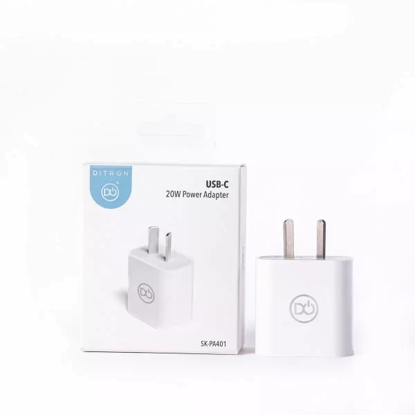 Cabezal Cargador Ditron Con Carga Ultra Rápida USB Tipo C 20W - Imagen 2