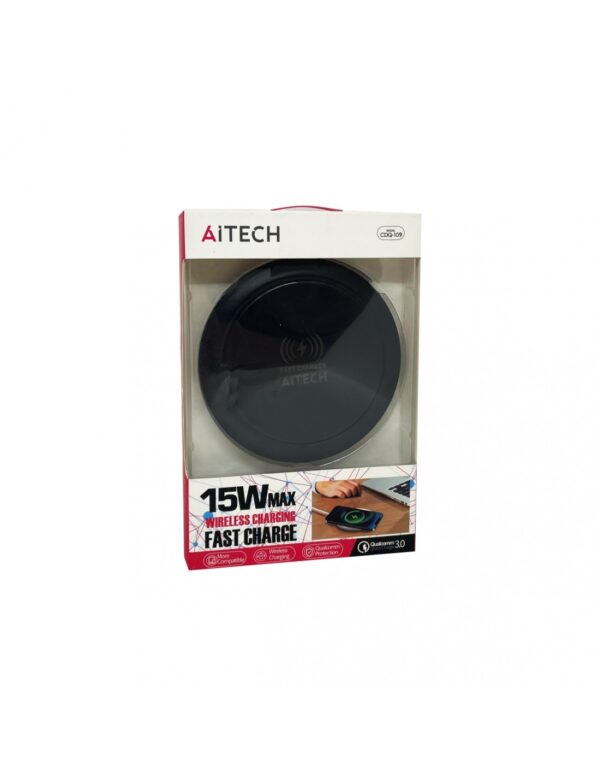 Cargador Inalámbrico Aitech Carga Rápida 15w Cdq-109 - Imagen 3