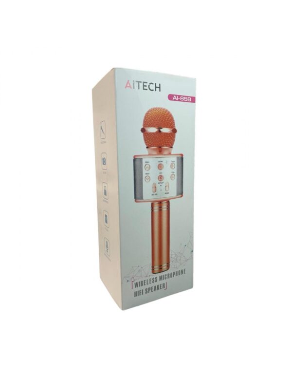 Micrófono Inalámbrico Aitech Ai-858 Con Parlante Negro - Imagen 5