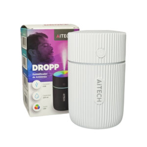 Humidificador Difusor Aitech Dropp Aromático Eléctrico Con Luz LED Blanco