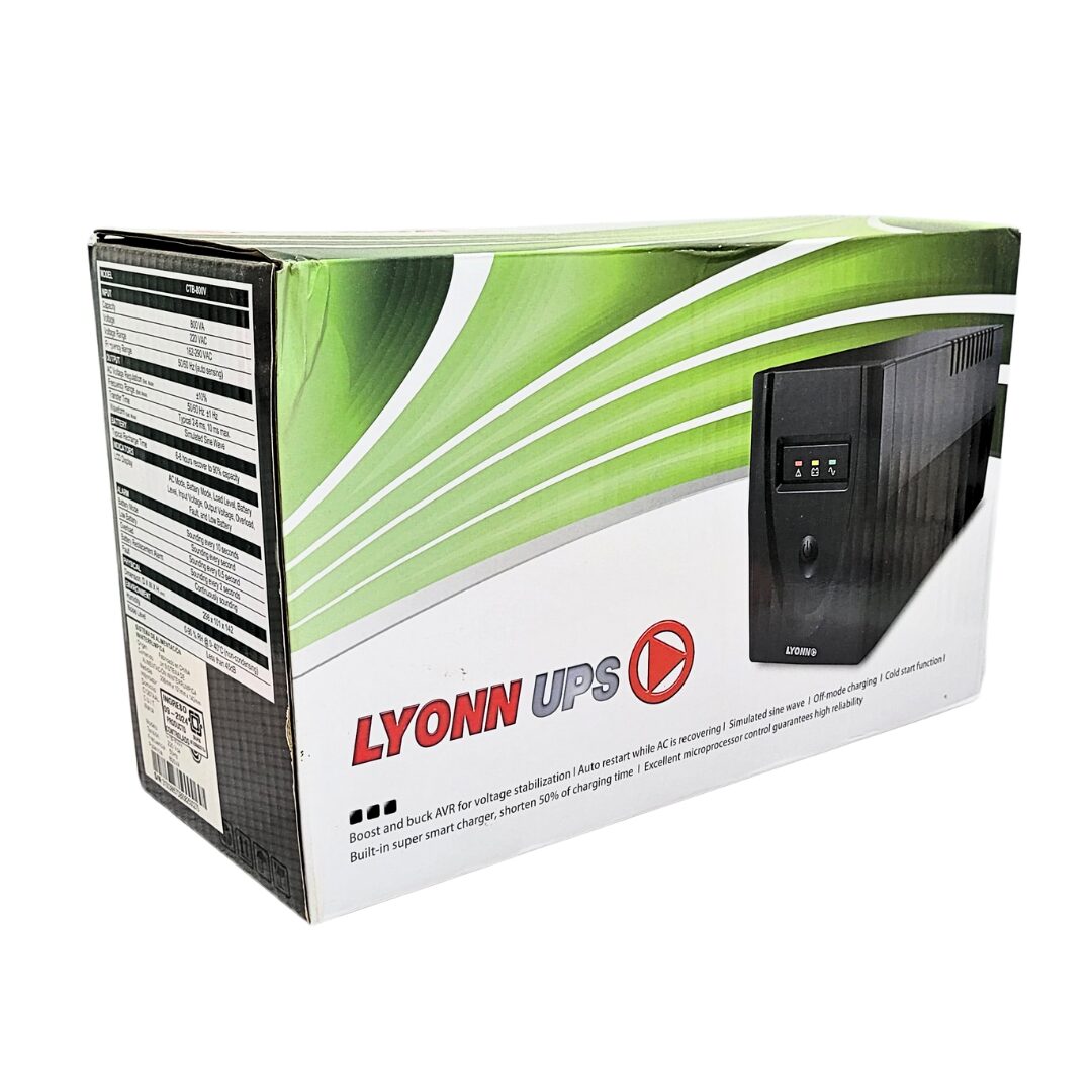 Lyonn CTB-800KS UPS 800VA Led S/Display - Imagen 4
