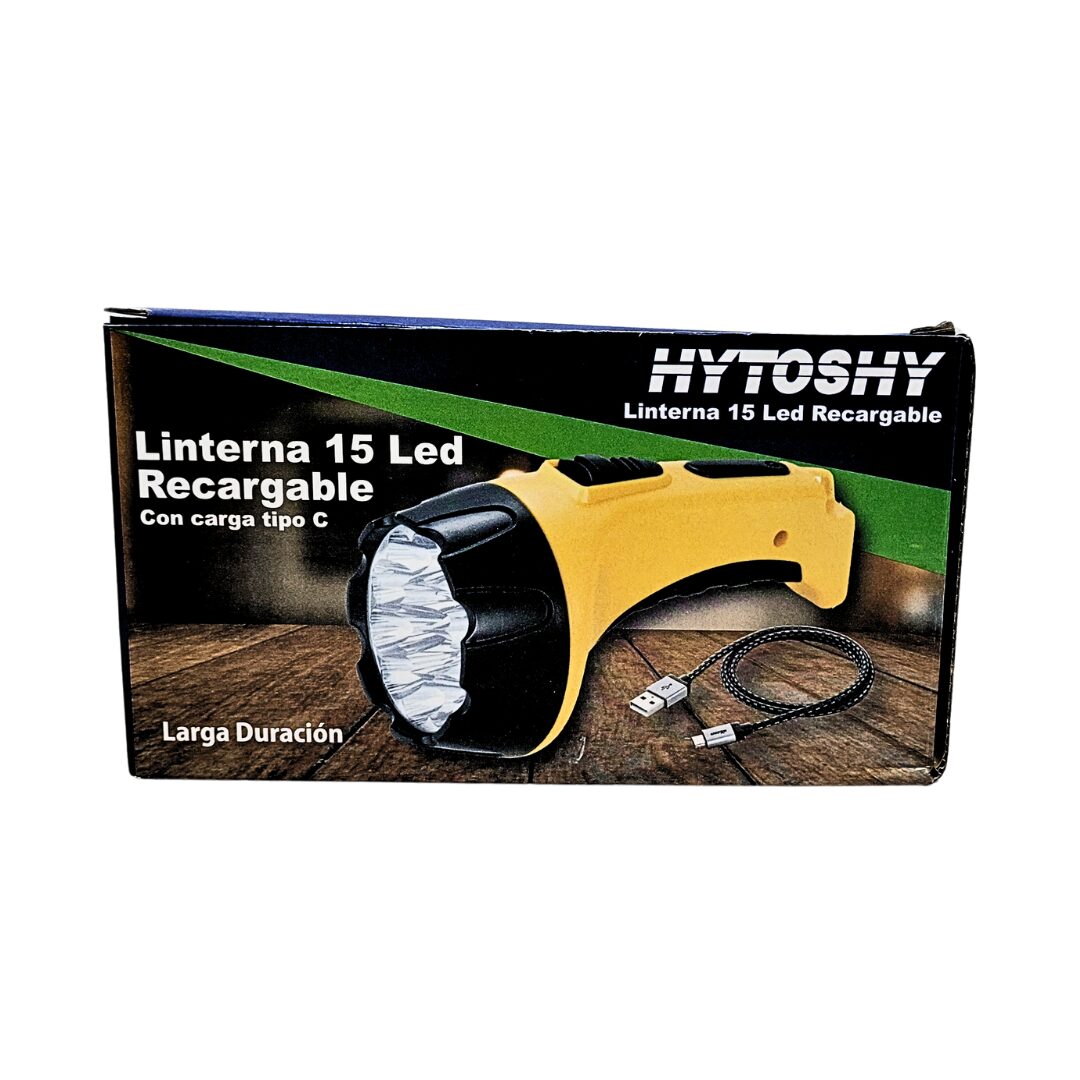 Linterna Recargable Hytoshy 15 Leds Alta Duración - Imagen 5