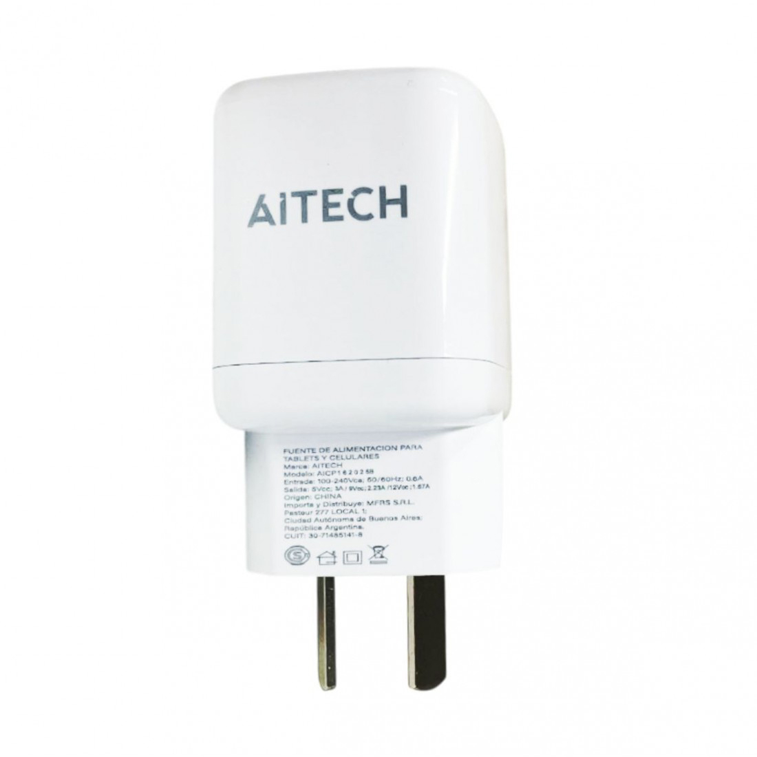 Cabezal Aitech 45W Carga Rápida 2 Puertos USB + Tipo C - Imagen 2