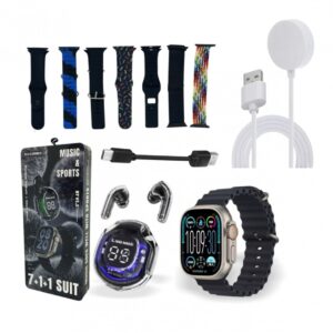 Kit Auricular + Smartwatch con 7 Correas