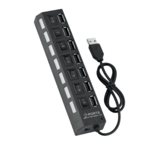 Zapatilla Aitech 7 Puertos USB 2.0 Hi-Speed