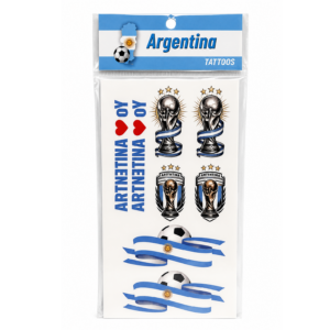 Tatuajes Temporales Argentina x12 Unidades