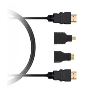 Cable HDMI 1.5MM 3 en 1 Adaptadores Mini HDMI y MI