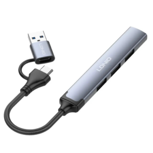 Zapatilla Hub USB y USB C Ldnio DS-64C 4 en 1
