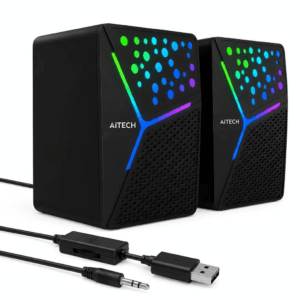Parlante Para PC Aitech AI-455 Con Luz RGB